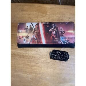 Disney Loungefly Star Wars Wallet The Force Awakens Trifold NWT